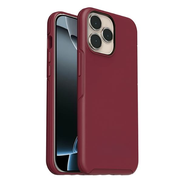 Uniformity Cases for iPhone 15/14/16e – Burgundy