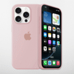 Silicon.Apple Logo Case For Iphone 16 Pro Max - Pink - Image 2