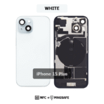 Back Glass with Wireless (NFC) and MagSafe Magnet for iPhone 15 Plus(BLUE)