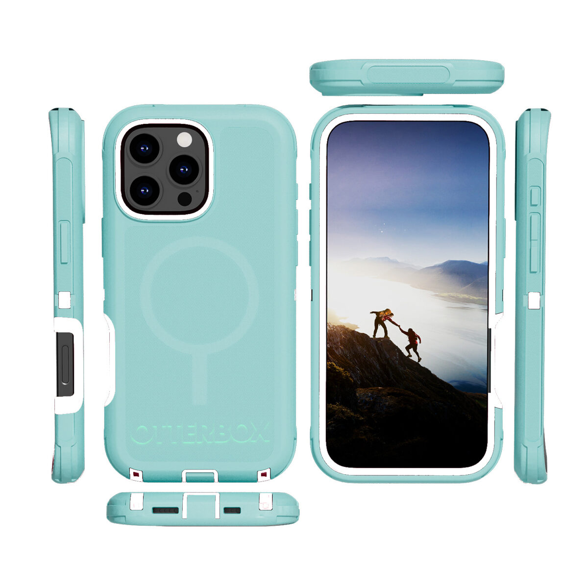 Defender Magnetic Magsafe for iPhone 16 Pro Max Teal - Image 1