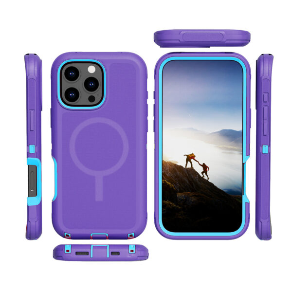 Defender Magnetic Magsafe for iPhone 16pro – Purple