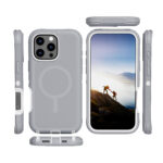 Defender Magnetic Magsafe for iPhone 16 Pro Gray & White