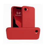 Silicon.Apple Logo Case For iPhone 16 E – Red
