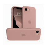 Silicon.Apple Logo Case For iPhone 16 E – Pink - Image 2