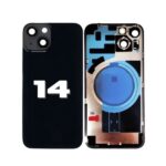 Back Glass with Wireless MagSafe Magnet for iPhone 14 Premium (BLACK)