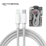 Type C- Lightening Cell Fashion USA Super-Fast Charging Data Cable (Fiber 5ft)
