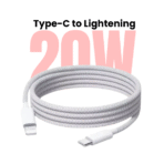 Type C- Lightening Cell Fashion USA Super-Fast Charging Data Cable (Fiber 5ft) - Image 3
