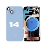 Back Glass with Wireless MagSafe Magnet for iPhone 14 Premium (Blue)