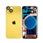 Back Glass with Wireless MagSafe Magnet for iPhone 14 Plus- Premium (Yellow) - Image 2