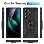 Elegant Hybrid Case for Samsung S24 Ultra Black - Image 6
