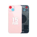 Back Glass with Wireless MagSafe Magnet for iPhone 15 Plus Premium (pink)