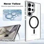 Leo Magsafe Camera kick Stand Case For Samsung-S25plus/S24plus-Black