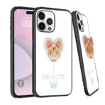 Candy Butterfly Ring Case For iPhone 16 Pro Max White