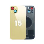 Back Glass with Wireless MagSafe Magnet for iPhone 15 Premium (Yellow)