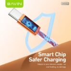 Bavin Type C to Type C Fast Charging Data Cable (3ft-60W-Intelligent Protection) - Image 4