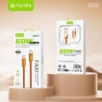 Bavin Type C to Type C Fast Charging Data Cable (3ft-60W-Intelligent Protection) - Image 2