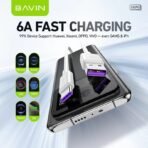 Bavin USB  to Type C Fast Charging Data Cable (3ft-6A) - Image 3