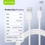 Bavin USB to Type C Fast Charging Thicker Data Cable(18W-10FT) - Image 2