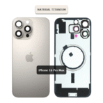 Back Glass with Wireless MagSafe Magnet for iPhone 16promax(Natural titanium)premium - Image 2