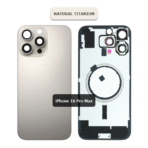 Back Glass with Wireless MagSafe Magnet for iPhone 16promax(Natural titanium)premium
