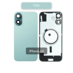 Back Glass with Wireless MagSafe Magnet for iPhone 16(teal)(premium)