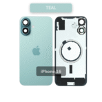 Back Glass with Wireless MagSafe Magnet for iPhone 16(teal)(premium) - Image 2