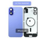 Back Glass with Wirless MagSafe Magnet for iPhone 16(Ultra marine)(premium)
