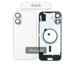 Back Glass with Wireless MagSafe Magnet for iPhone 16(White)(premium)