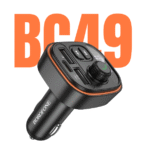 Borophone Car FM Transmitter, Combo Charger, Bluetooth MP3, USB Disk and TF Card music player - Image 5