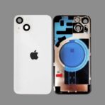 Back Glass with Wireless MagSafe Magnet for iPhone 14 Plus Premium White (Starlight) - Image 2
