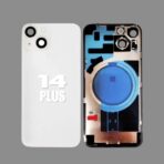 Back Glass with Wireless MagSafe Magnet for iPhone 14 Plus Premium White (Starlight)
