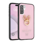 Candy Butterfly Ring Case for S24 Ultra Pink