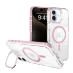 Leo Magsafe case camera stand For iPhone 16 (Pink)