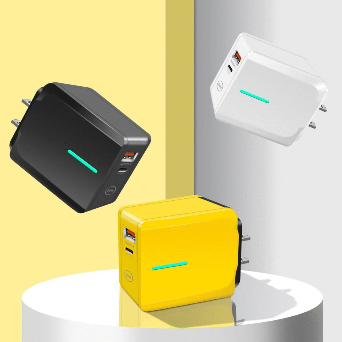 Lumi Super Fast dual port Wall Adapter USB  & Type C - Image 1