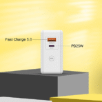 Lumi Super Fast dual port Wall Adapter USB  & Type C - Image 2
