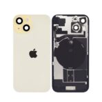 Back Glass with Wireless (NFC) MagSafe Magnet for iPhone 14 -YELLOW - Image 2