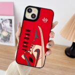 3D Air JD Shoe Case for iPhone 16 E - Red