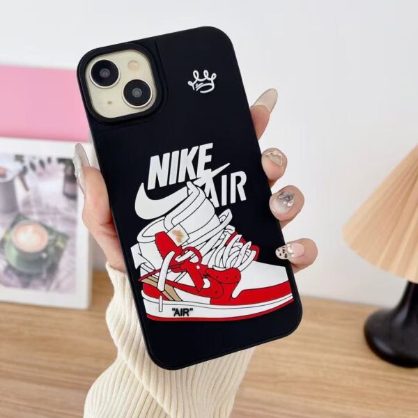3D Air JD Shoe Case for iPhone 16 E - Black