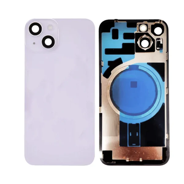Back Glass with Wireless (NFC) MagSafe Magnet for iPhone 14 -Purple