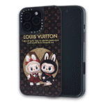 3D. Labubo with Magsafe For iPhone 15 Pro - Black - Image 2