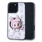 3D. Labubo with Magsafe For iPhone 15 Pro - Pink