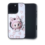 3D. Labubo with Magsafe For iPhone 15 Pro - Pink - Image 2