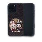 3D. Labubo with Magsafe For iPhone 15 Pro - Black