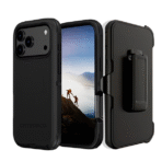 Defender Magnetic Megsafe With Belt Clip for iPhone 17 Pro Max -Black - Image 2