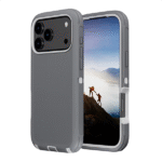Defender Magnetic Megsafe With Belt Clip for iPhone 17 Pro -Gray