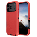 Defender Magnetic Megsafe With Belt Clip for iPhone 17 Pro -Red