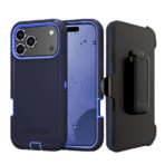 Defender Magnetic Megsafe With Belt Clip for iPhone 17 Pro Max -Blue - Image 2