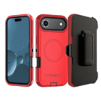 Defender Magnetic Megsafe With Belt Clip for iPhone 17 Air -Red - Image 2