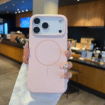 Silicon.Appale Logo Case with Magsafe For iPhone 17 Pro Max - Pink - Image 3