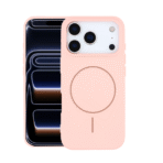 Silicon.Appale Logo Case with Magsafe For iPhone 17 Pro Max - Pink